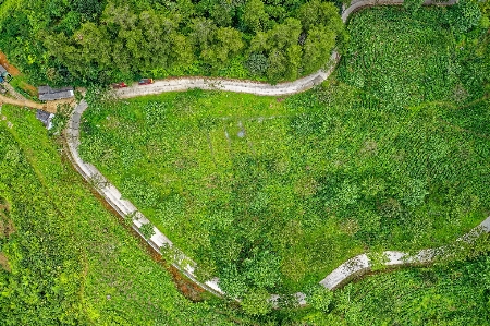 Aerial photography natural landscape bird's eye view land lot Photo