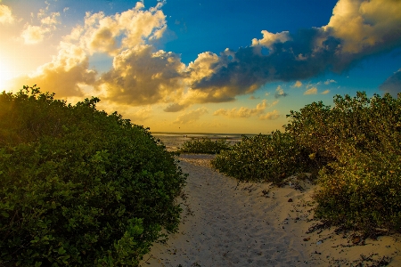 Playa nubes arena natural Photo