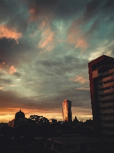 Sky cloud afterglow sunset Photo