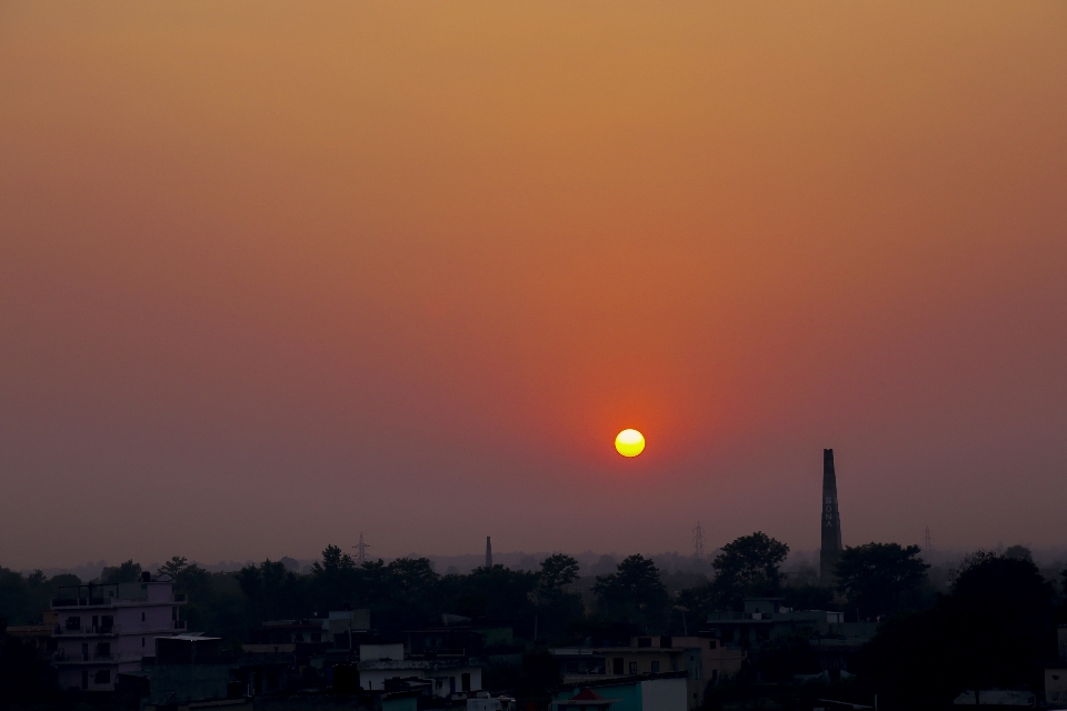 Coucher de soleil canon paysage