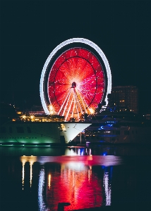 Ferris wheel reflection landmark tourist attraction Photo