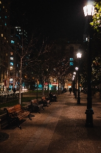 Night street light urban area sky Photo