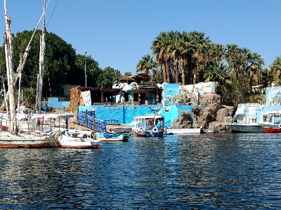 Foto Sungai nil
 berawan
 aswan
 mesir