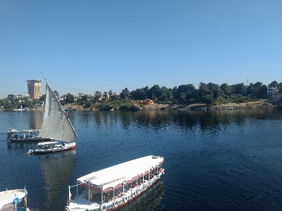 Nile nuba aswan egypt Photo