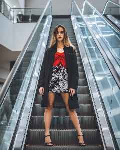 Escalator fashion clothing street Photo