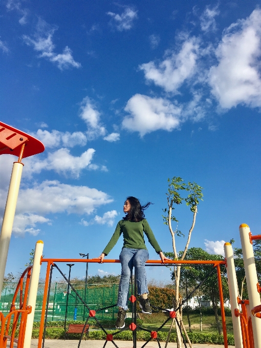 Sky public space cloud playground