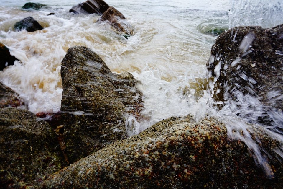 Mar ondas rocas agua