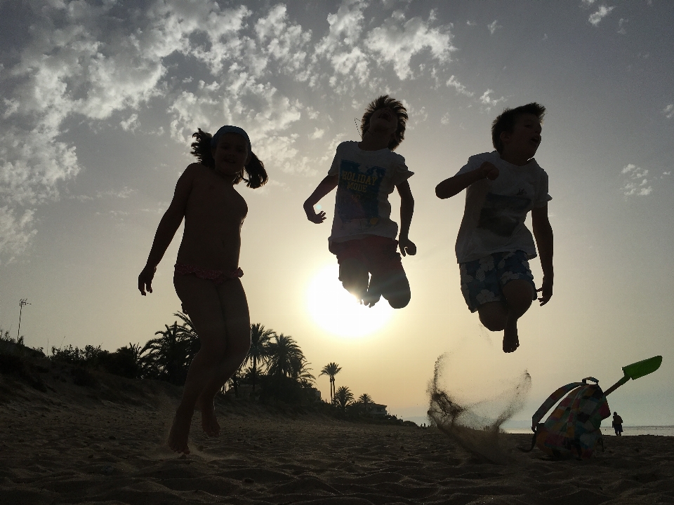 Beach shore children sand