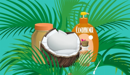 Coconut oil cosmetic cream Photo