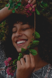 Facial expression green smile leaf Photo