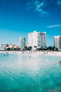 Sky blue sea water Photo