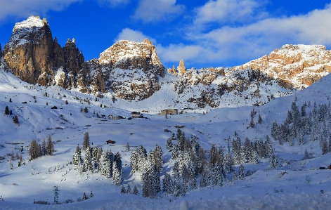 Foto Neve montanha panorama natureza