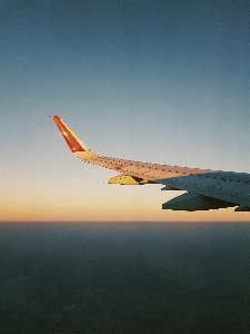 Air travel sky airline airplane Photo