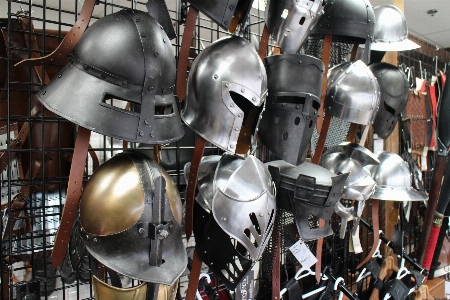 Medieval helmet armour personal protective equipment Photo