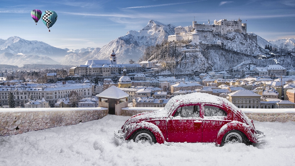 Salzburg snow vehicle winter