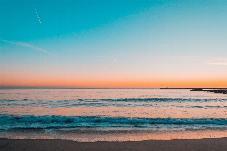 空 地平線 水域
 海 写真