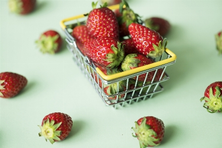 Basket berry breakfast bright Photo