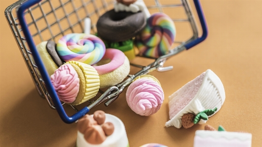 Artificial background bakery basket Photo