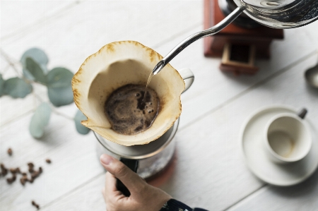 Aerial aroma background barista Photo