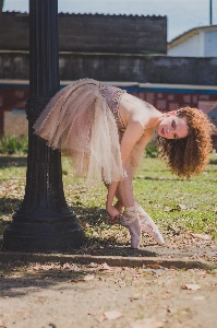 Hair beauty long dress Photo