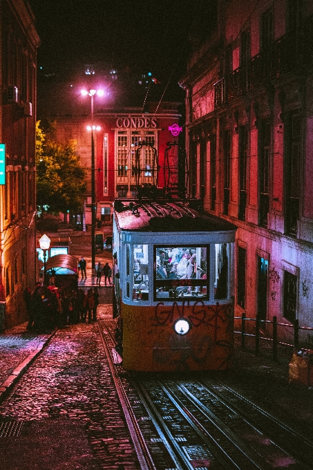 Ulaşım gece kırmızı ışık