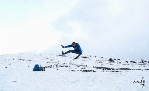 Photo Neige des loisirs flip acrobatique
 ciel