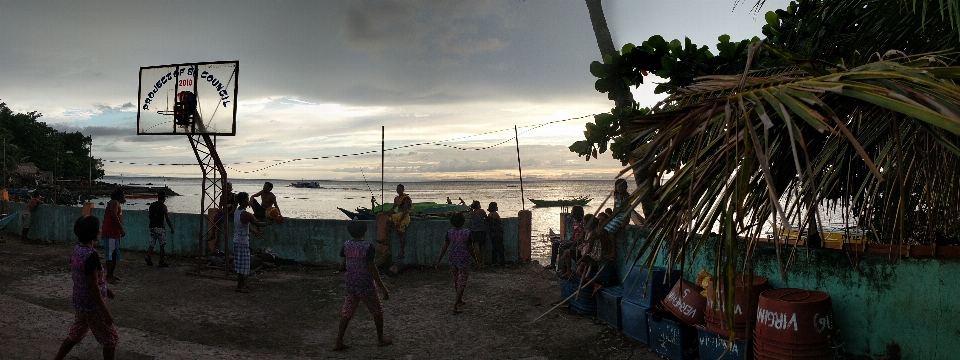 Sonnenuntergang ozean philippinen himmel