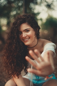 Hair people in nature face facial expression Photo