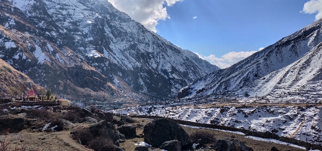 Snow hill mountainous landforms mountain Photo