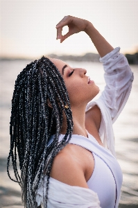 Hair dreadlocks hairstyle black Photo