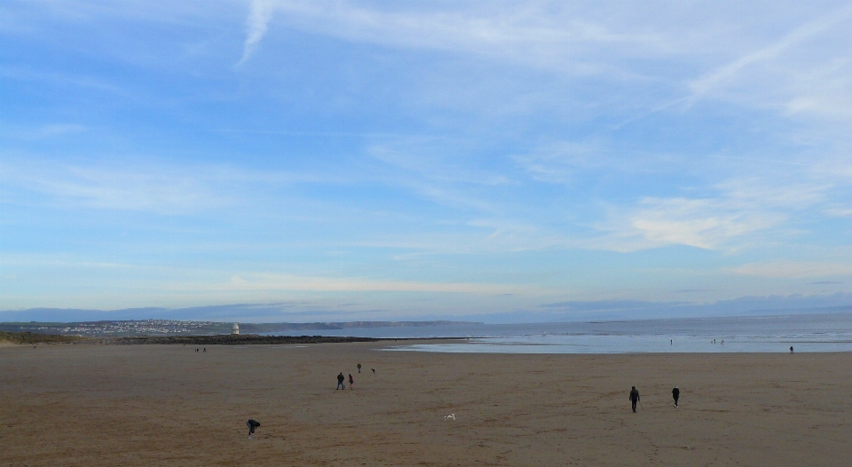 Sandy bay wales sky beach