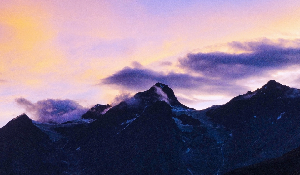 Sky mountainous landforms mountain nature