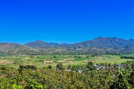 Forest destination village landscape mae hong son province Photo