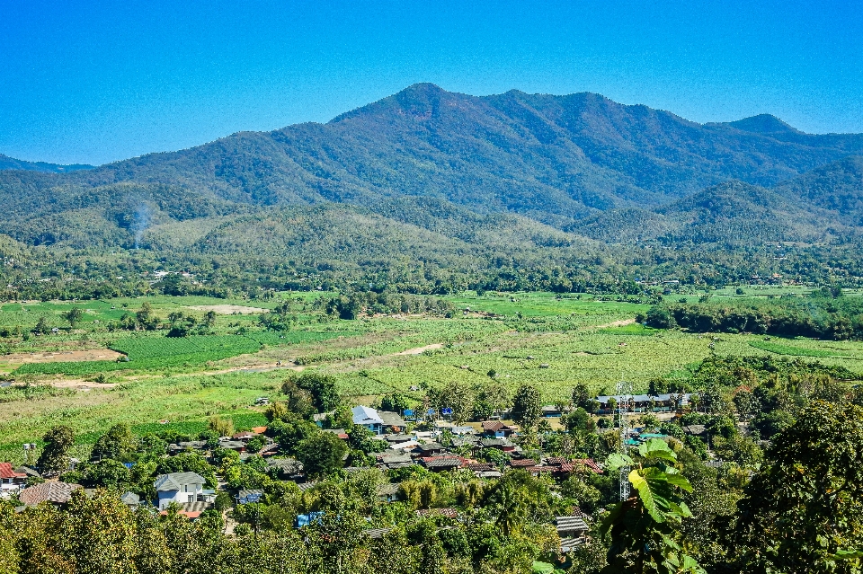 Forest destination village landscape mae hong son province