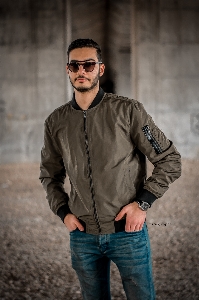 Man eyewear cool jacket Photo