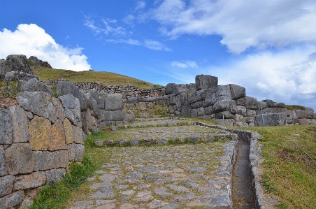 Nature ruins wall sky Photo