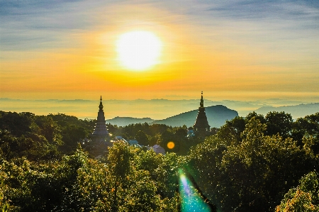 Nature mountain sky sunrise Photo