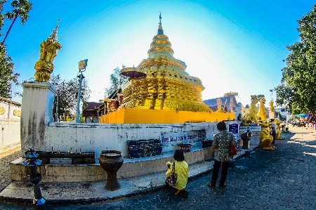 Foto Thailand kuil agama budha budaya