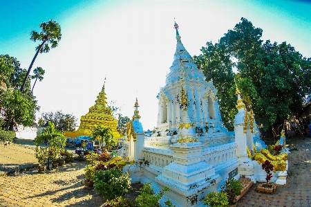 Foto Thailand kuil agama budha budaya