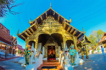 Foto Thailand kuil agama budha budaya