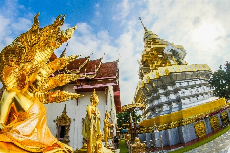 Foto Thailand kuil agama budha budaya