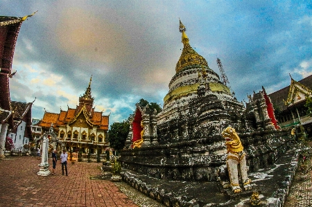 Foto Thailand kuil agama budha budaya