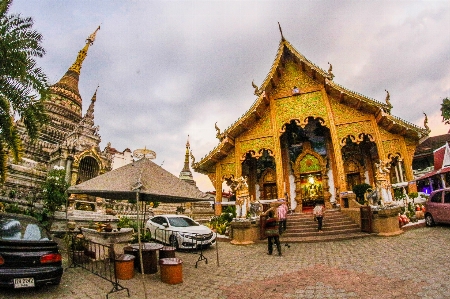 Foto Thailand kuil agama budha budaya