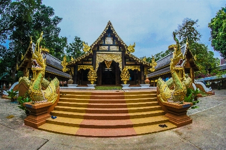 Foto Thailand kuil agama budha budaya