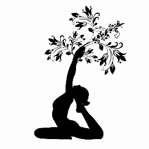 Women tree yoga decorative Photo