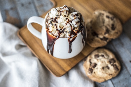 Baked beverage biscuit brown Photo