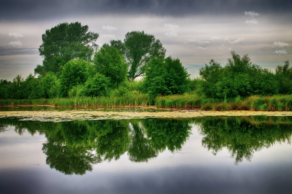 Water outdoor reflection natural landscape