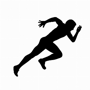 Sprinter marathon sports silhouette Photo