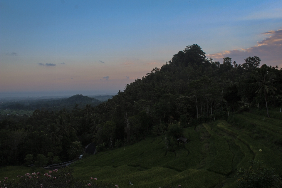 Langit lanskap awan biru