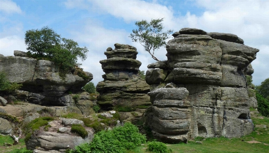 自然 rock 露頭
 bedrock 写真